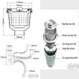Chậu Rửa Bát KT 2 Bồn Rửa Cao Cấp Innox 304 ( KT 30401)