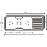 Chậu rửa Inox có bàn Flamenco FS 2.5BD (Inox)