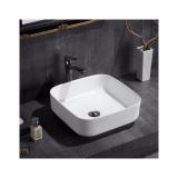 Chậu rửa mặt Lavabo dương bàn đá UIVN BRM-028 (trắng)