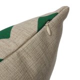Chevron Zig Zag Vintage Linen Cushion Cover Home Wave Ripple Throw Pillow Case - intl