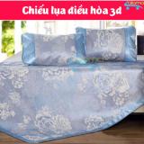 Chiếu lụa điều hòa họa tiết 3D kèm 2 vỏ gối loại 1.8m