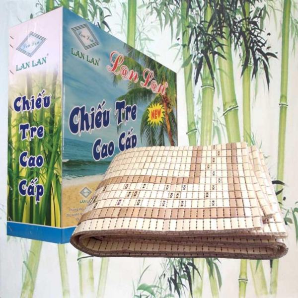 Chiếu trúc hạt vàng không viền kích thước 160cm x 185cm