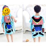 Children Beach Towel Hooded Cloak Kids Boy Girl Baby Bath Towel Absorbent Bathrobe Swim Clothes, Size: 60 x 120cm, Suitable for Height 1.2m or Less - intl