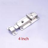 Chốt cửa ngang bằng inox không gỉ 4 inch (có nút ấn tự nhả)