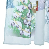 Christmas Snowtree 3D Printing Shower Curtain Waterproof Mildew Resistant Fabric 180 x 180cm - intl