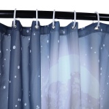 Christmas Snowtree 3D Printing Shower Curtain Waterproof Mildew Resistant Fabric 180 x 180cm - intl