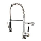 Chrome Finished Single Handle Double Spout Kitchen Faucet 360 Degree Universal Kitchen Sink Mixer Tap - intl