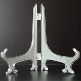 Clear  Plastic Plate Display Stand Picture Frame Easel Holder 3\