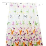 Colorful Butterfly Burnt-out Printing Sheer Curtain