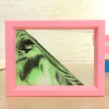 Colorful Frame Moving Sand Time Glass Picture Home Office Desk Decor Craft Gift - intl