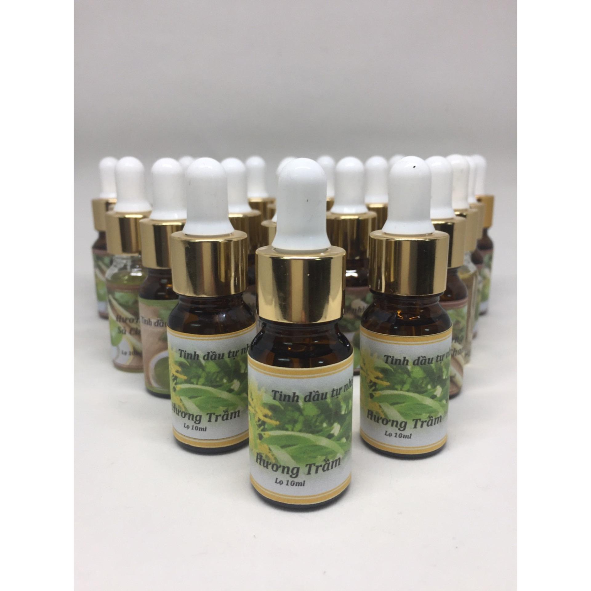 Combo 03 lọ Tinh dầu (nhài + sả chanh + trầm)  nguyên chất 10ml