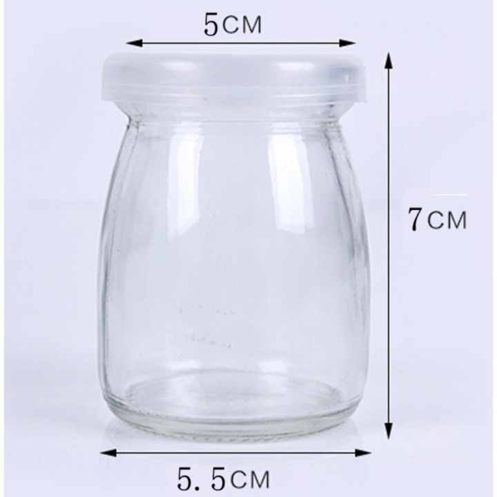 Combo 12 hũ thủy tinh làm sữa chua 100ml