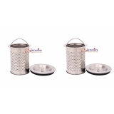 Combo 2 bầu chặn rác và 2 nắp đậy dành cho bồn rửa chén các hãng Sơn Hà, Tân Á, Tân Mỹ, Toàn Mỹ