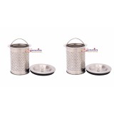 Combo 2 chiếc bầu chặn rác và 2 nắp đậy dành cho chậu rửa chén của các hãng Sơn Hà, Tân Á, Tân Mỹ, Toàn Mỹ