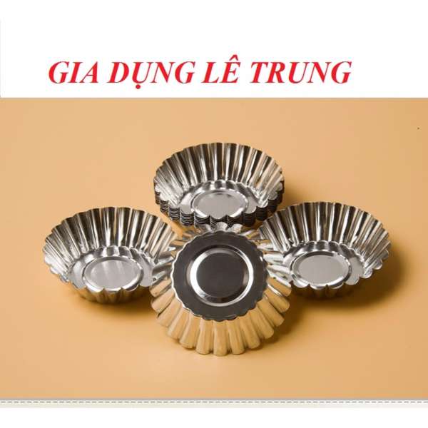 Combo 20 Khuôn làm bánh bông lan bằng inox - GDLT01