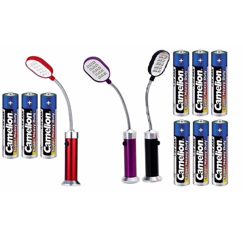 Bảng giá COMBO 3 đèn led 15 bóng có đế hít nam châm siêu sáng và 9 pin AAA
