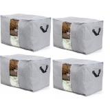 [HCM]combo 4 Túi vải không dệt da đa năng ( xám )