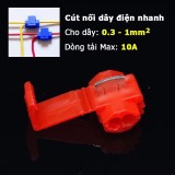 Combo 50 cút nối dây điện nhanh kẹp phân nhánh loại nhỏ 801 (Màu đỏ)