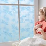 Combo 5m giấy dán kính - cá heo xanh