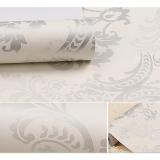 Combo 5m giấy dán tường châu âu bạc - khổ rộng 45cm