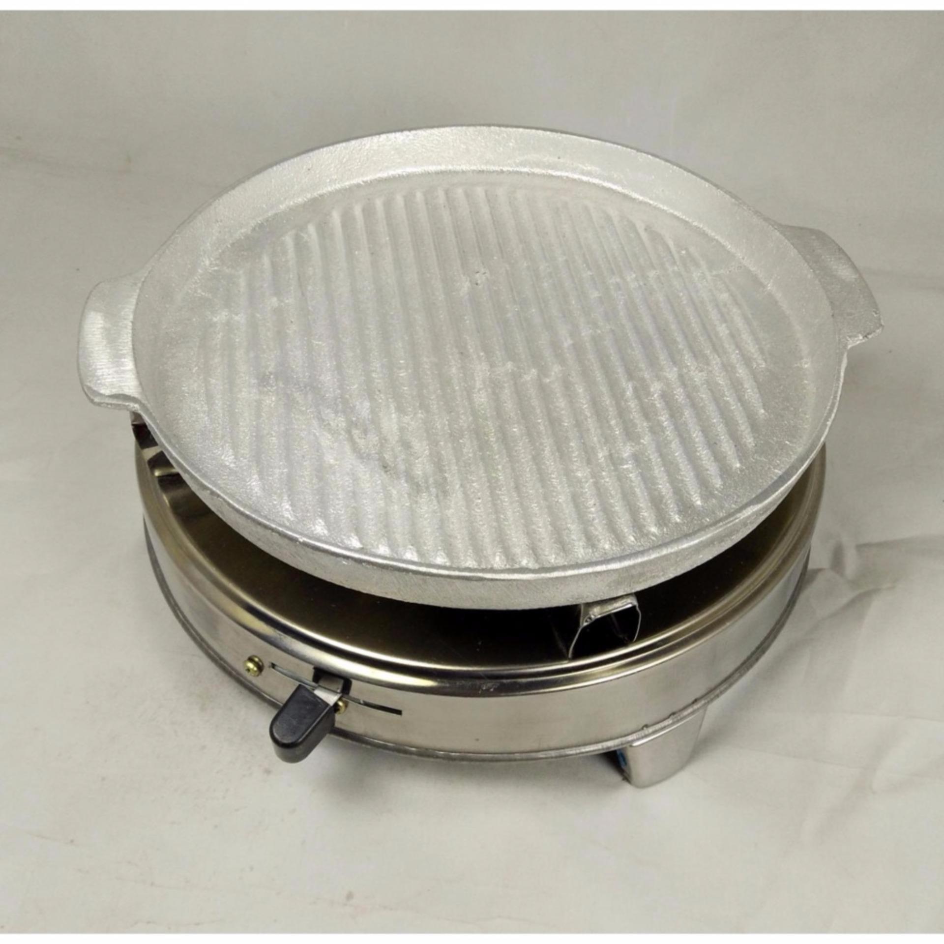 Combo bếp cồn và chảo nướng nhôm.