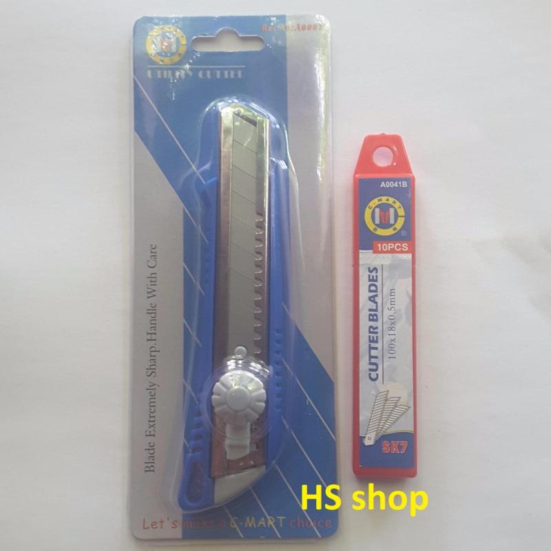 Mua Combo Dụng cụ dọc giấy C-MART mã A0001 và Hộp lưỡi C-MART mã A0041B (10 Lưỡi) -NPP HS shop