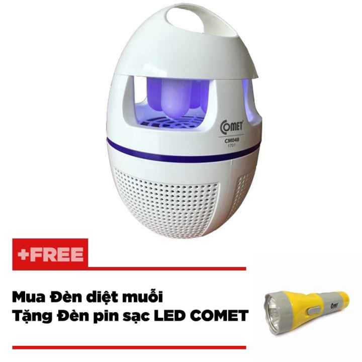 Combo đèn muỗi tặng đèn sạc Comet CM048 + CRT343