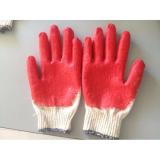 Combo 10 đôi găng tay sợi phủ sơn đỏ , găng tay len bảo hộ