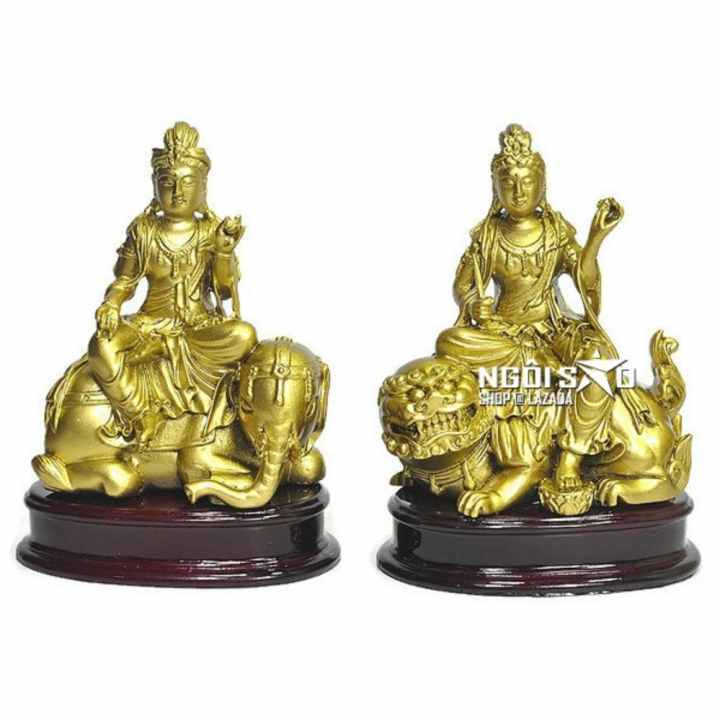 COMBO HAI TƯỢNG PHẬT ĐẠI BỒ TÁT (11CM) - VĂN THÙ VÀ PHỔ HIỀN (SƠN NHŨ ĐỒNG)