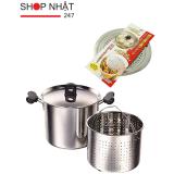 Combo Nồi inox hấp và Giá hấp cao cấp(Dùng mọi loại bếp) hàng nhập khẩu Nhật Bản