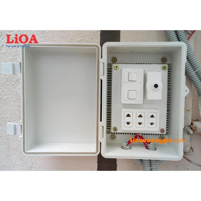 Combo tủ điện trong nhà và ngoài trời LiOA - Loại có 2 công tắc - LVJLCB2C