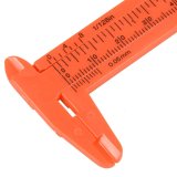 Comebuy88 Orange 80mm Mini Plastic Sliding Vernier Caliper Gauge Measure Tool Ruler- - intl