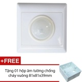 Công tắc cảm biến hồng ngoại Argos Fs03 - 24V DC (lắp âm tường) + tặng đế âm