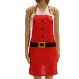 Cooking Kitchen Apron Xmas Party Baking BBQ Pinafore Christmas Gift Present Red - intl