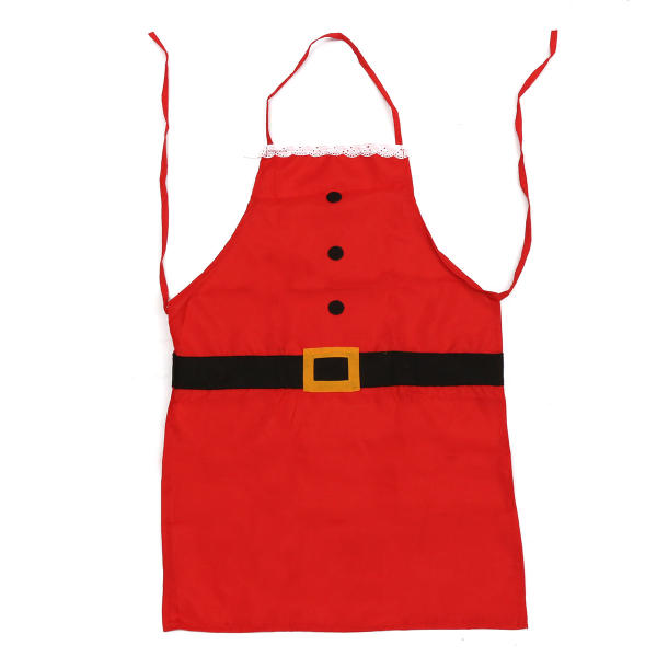 Cooking Kitchen Apron Xmas Party Baking BBQ Pinafore Christmas Gift Present Red - intl