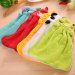 Coral Velvet Bamboo Charcoal Fiber Absorbent Cartoon Hand Towel yellow dusk - intl