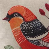 Vải bông Hoa Chim In Hình Động Vật Đệm Gối Nhà Sofa Trang Trí-quốc tế
