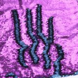 Viết sáng tạo Đôi Kim Sa Lấp Lánh Bộ Cotton Áo Gối  (Tím)-quốc tế (Purple)