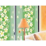 Cuộn 5m giấy dán kính hoa lài xanh khổ 45cm