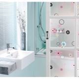 Cuộn 5m giấy dán kính hoa sắc màu khổ 45cm