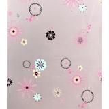 Cuộn 5m giấy dán kính hoa sắc màu khổ 45cm