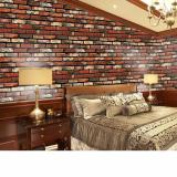 Cuộn 5m giấy dán tường Gạch viên đỏ