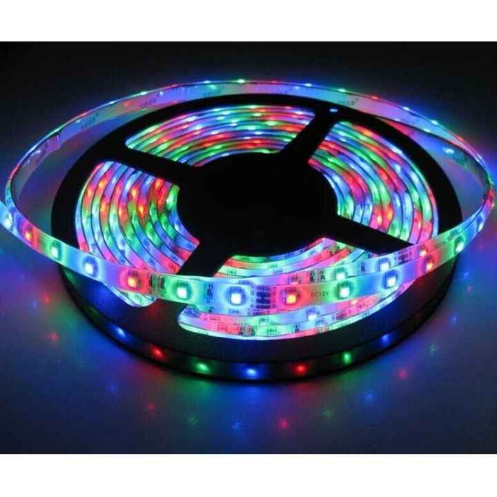 Cuộn led dán 5m silicon 3528RGB ( Không nguồn - Không khiển)