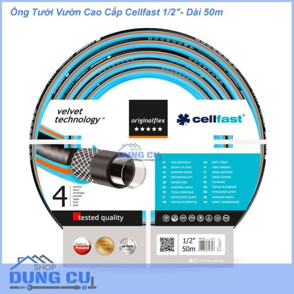 Cuộn ống nước tưới cây tưới vườn 50m 1/2\" cao cấp NHẬP KHẨU BALAN