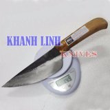 Dao bầu (dao lọc thịt) nhà bếp cán cong Khánh Linh - Đa Sỹ làm bằng nhíp 100% (KL-DBN01)