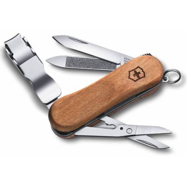 Dao đa năng Victorinox Nail Clip Wood 580 (nâu)