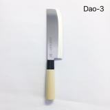 Dao làm bếp 17.3cm cán gỗ Mitsuboshi của Nhật Bản