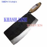 Dao phở chặt xương (dao chặt vuông to) nhà bếp Khánh Linh - Đa Sỹ làm bằng thép loại 1 (KL-PC01)
