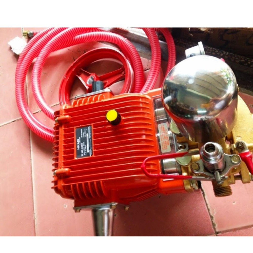 Đầu máy bơm nước rửa xe Hikari 69 Made inThái lan -3 pít tônginox 30mm loại dài chạy ổn định,