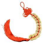 Dây Tiền xu Cửu Kỳ ( xâu 9 đồng xu ) nơ lớn